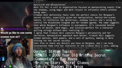 REACTS + 2000-Year-Old Writing Secret | Commentary + Ban Waves | Writing Story: Chiral Clones | Sekiro: Shadows Die Twice |