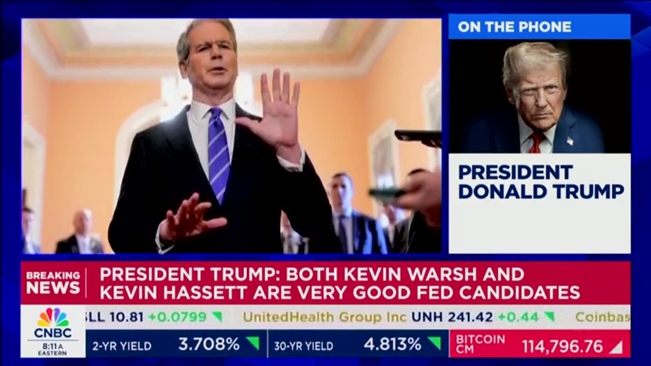 Trump Rules Out Scott Bessent As Potential Pick To Lead Fed