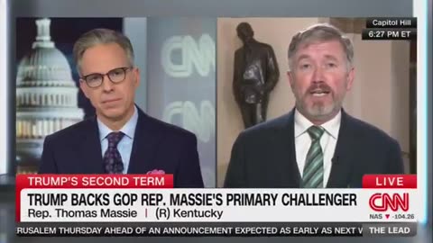 Thomas Massie tells Jake Tapper a TON of lies, admits this primary is HURTING him.