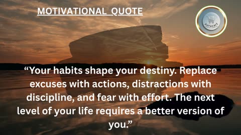 Quote For The Day: Upgrade your habits, upgrade your life 🔧