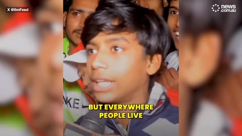 Indian boy rattles reporter Everyone has a right to live