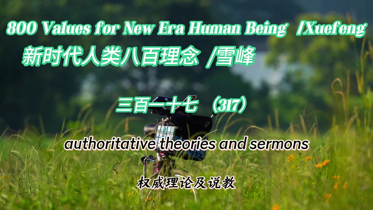 800 Values for New Era Human Being（317）