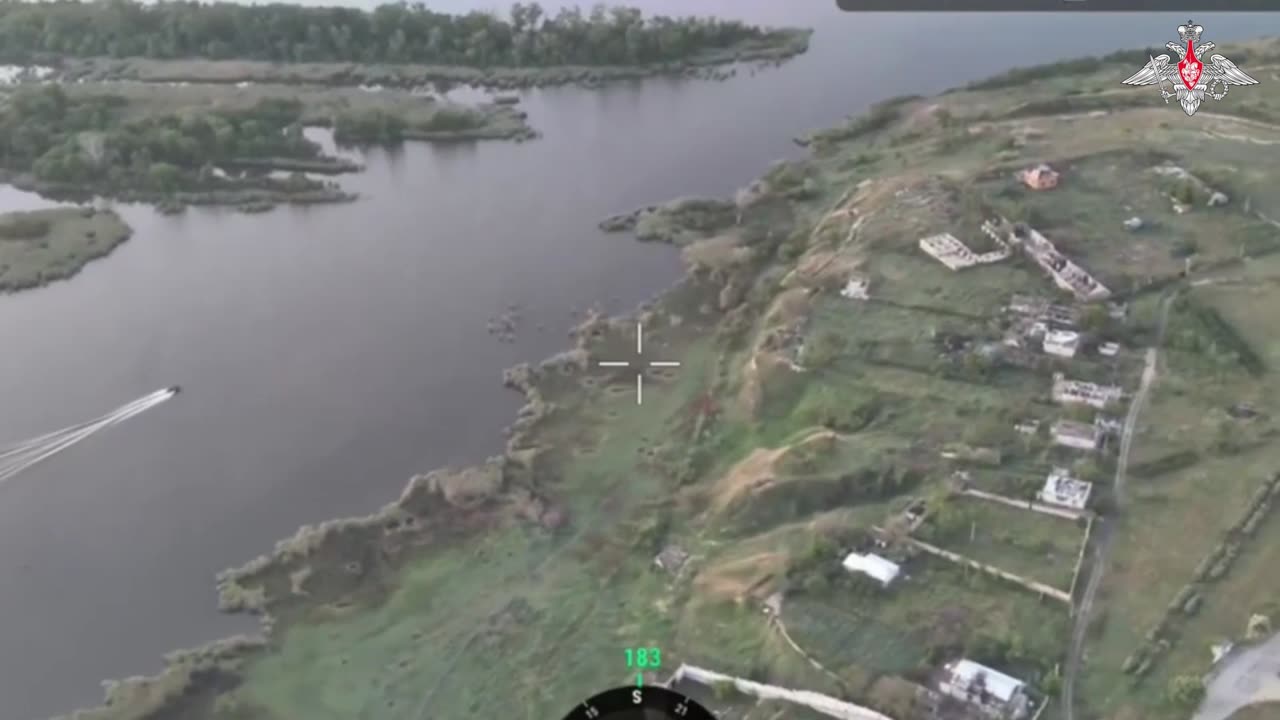 A boat with Ukrainian
