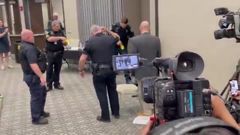 Leftist Protester Tased During Marjorie Taylor Greene Town Hall Event - VIDEO