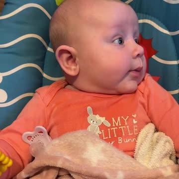 Day 115 – Baby Kayla Chillin’ Like a Queen in Her Throne 👑🍼