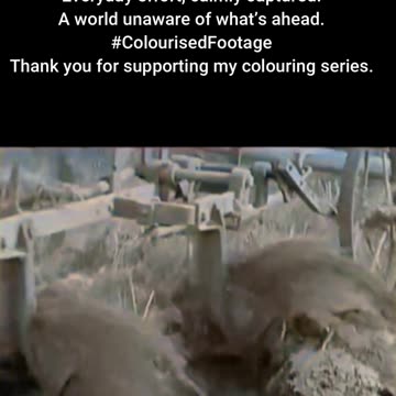 1937 Daily Work in Fields and Construction Rural Life Before the War #ColourisedHistory