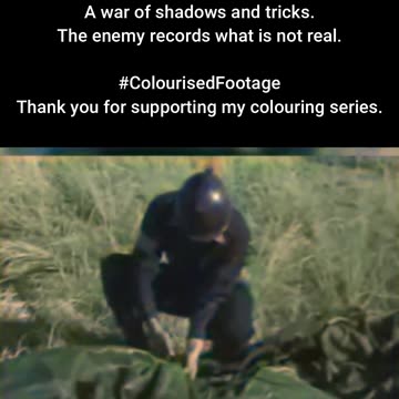 Troops Carrying Inflatable Battle Tank #ColourisedHistory