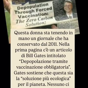 2011, BILL GATES: "DEPOPOLAZIONE ATTRAVERSO LA VACCINAZIONE FORZATA"