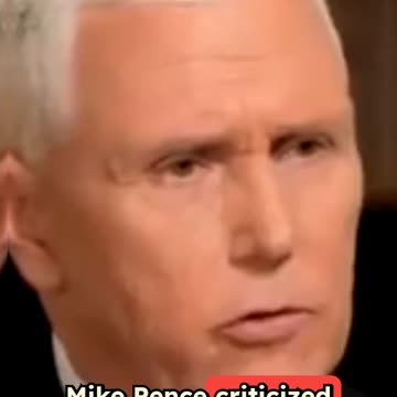 Pence Attacks Trump's Tariffs