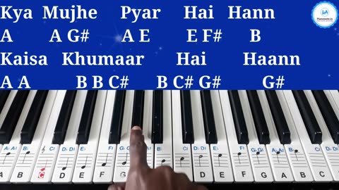 Kya Mujhe Pyar Hai Easy Piano #shorts #reels #pianolessons #piano #trending #pianotutorial #wohlamhe