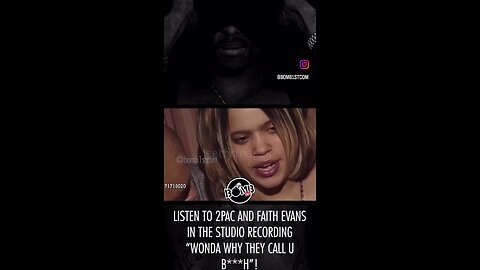 Faith Evans talks 2pac plus audio of her in 2pac in the studio