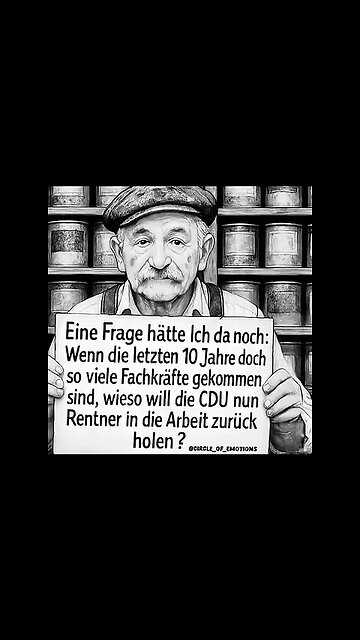 Stell dir dabei ein Stahlwerk mit 71 Jahre alter Menschen vor.