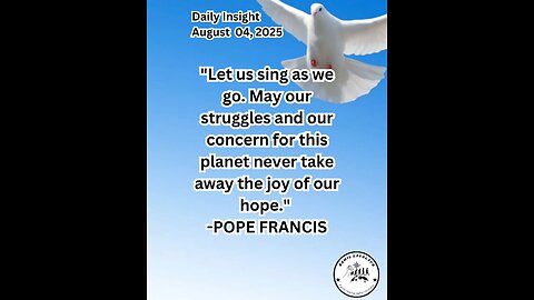 Daily Insight August 04, 2025 #faith #Saints #Insight