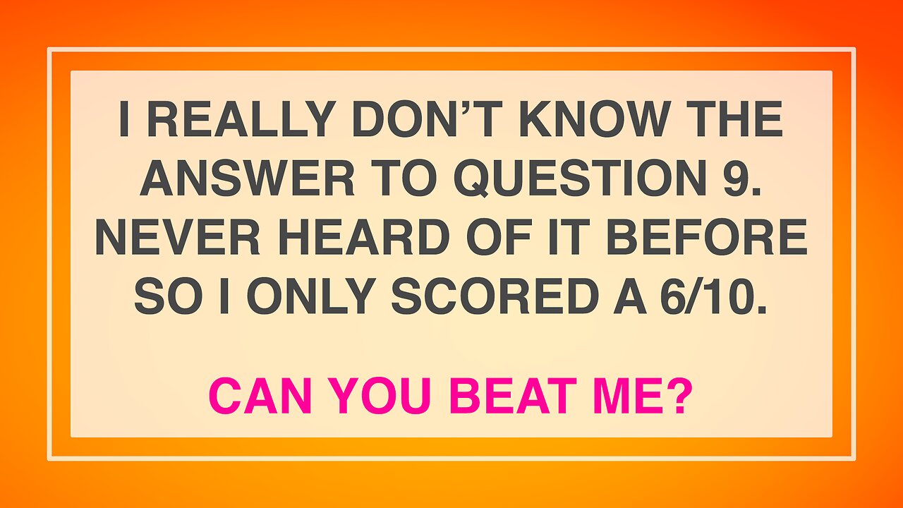 Hard Trivia Quiz