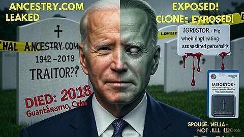 BIDEN CLONES EXPOSED: ANCESTRY.COM PROVES DEATH IN 2018? | Gitmo Burial & Illuminati Cards