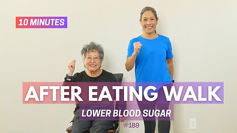 10 min workout for Ages 50 Exercise for Seniors to lower Blood Sugar
