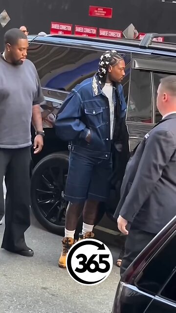 Cardi B arriving to the New York Knicks game with Stefon Diggs today