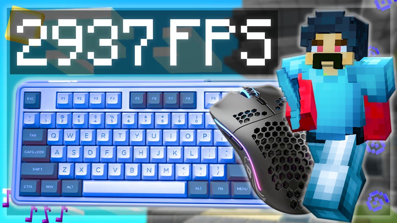 3000fps Sweaty Bedwars ASMR Keyboard + Mouse Sounds | HYPIXEL BEDWARS