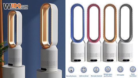 🌬️✨ Bladeless Fan | Smart Air Purifier Fan Combo 💨