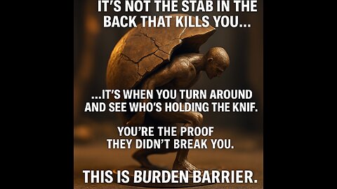 It’s not the stab in the back that kills you…