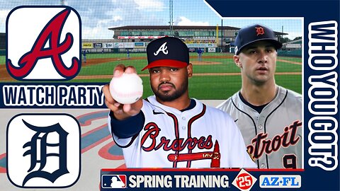 Atlanta Braves vs Detroit Tigers | Live Play by Play | 3D Simulation | #mlb Game 3-22-25 🔥