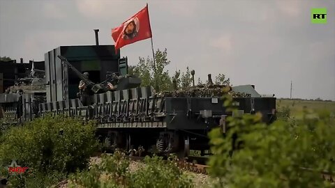 ​Russia Shows Off the Yenisei Armored Train Equipped with the ZU-23-2 Anti Aircraft Cannon