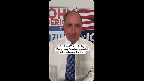 President Trump Doing Everything Possible to Avoid US Involvement in Iran