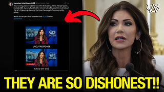 CBS News CAUGHT CLIPPING Kristi Noem's Interview!