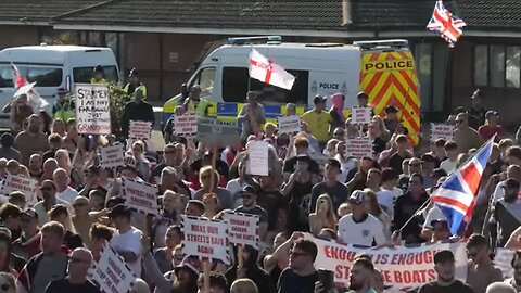 Protesters against housing of asylum seekers take to the streets