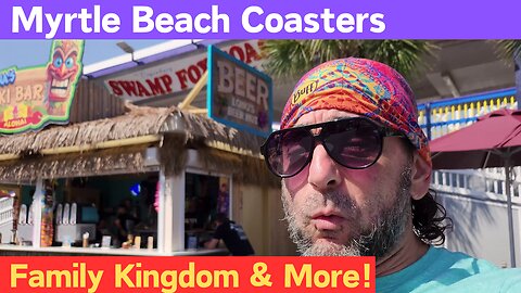 The LEGENDARY Swamp Fox Coaster at Family Kingdom and MORE in Myrtle Beach, Epic Road Trip EP01