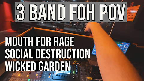 All Three Of These Bands Wanted Their Sets Multitrack Mixed