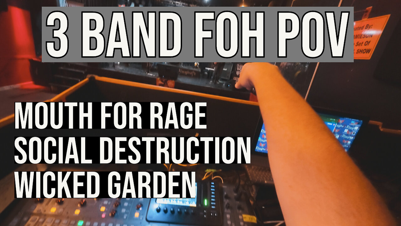 All Three Of These Bands Wanted Their Sets Multitrack Mixed