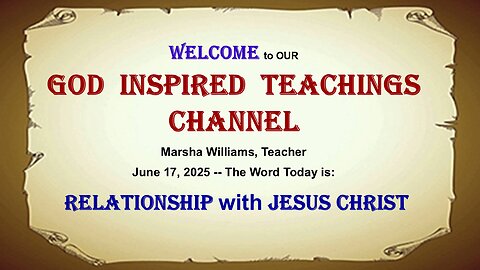Relationship with Jesus Christ