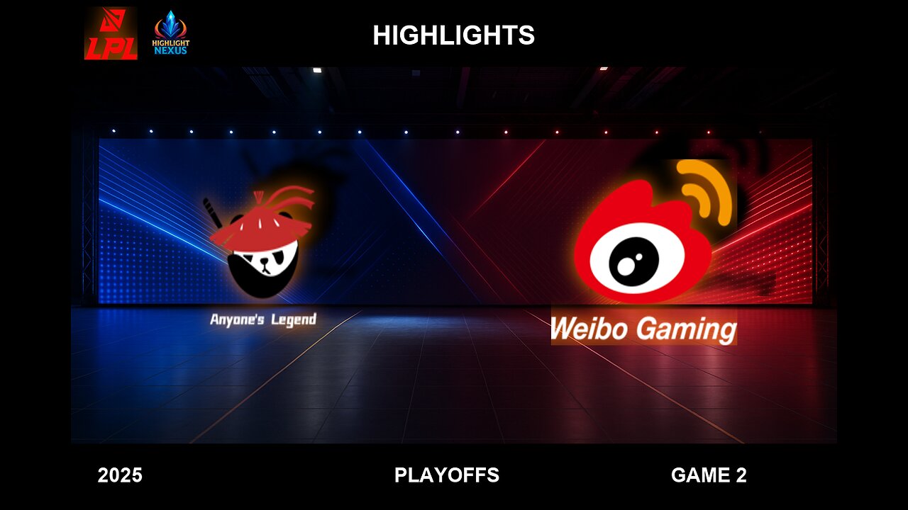 AL vs WBG Game 2 Highlights - LPL Playoffs 2025 - Anyone's Legend vs Weibo Gaming