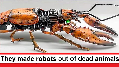 They made robots out of dead animals