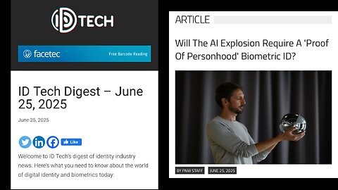 Prophecy Watch Digital Verification I.D. to the C Hip ‼️#biometric #motb #markofthebeast