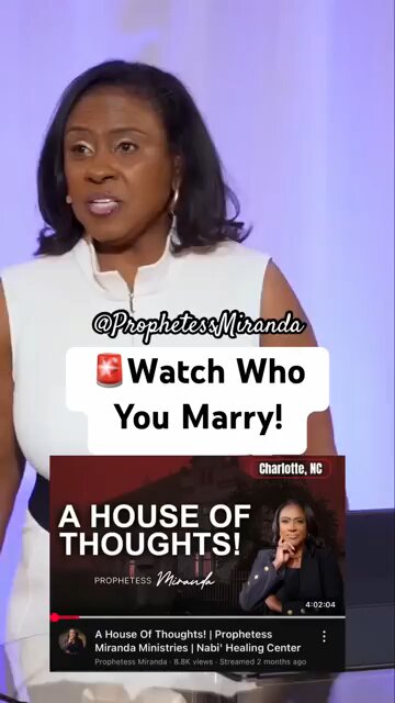 My goodness...watch who you marry...