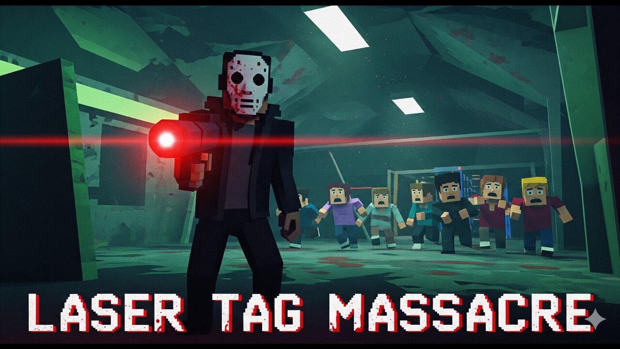 Laser Tag Massacre | PS1 like Horror Slasher NIGHTMARE | Full Game | Gameplay
