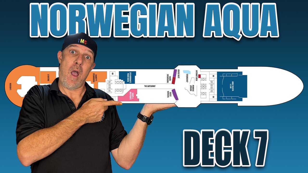 NCL Aqua First Look Public Deck 7 | Tall Man's Cruise Adventures