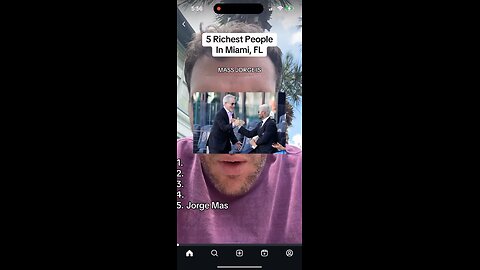 The 5 richest people that live in Miami, Florida. Original content by @discovery_matt Instagram. 6-9