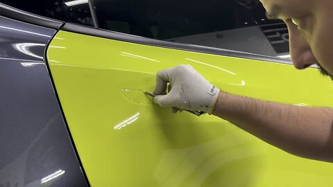 Tesla Door Handle Hand Cut