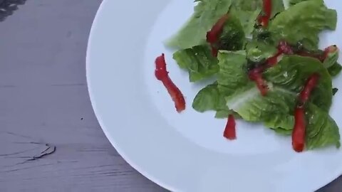 "Unbelievable Footage: GMO Tomato Appears to Swim Alive in Man's Salad!"