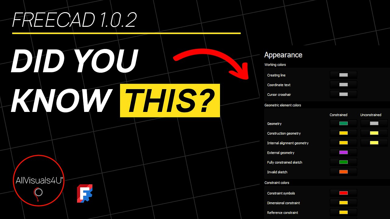 🚨 Easy HACK - FreeCAD Colors - FreeCAD Settings - FreeCAD Change Color Of Part | #Shorts