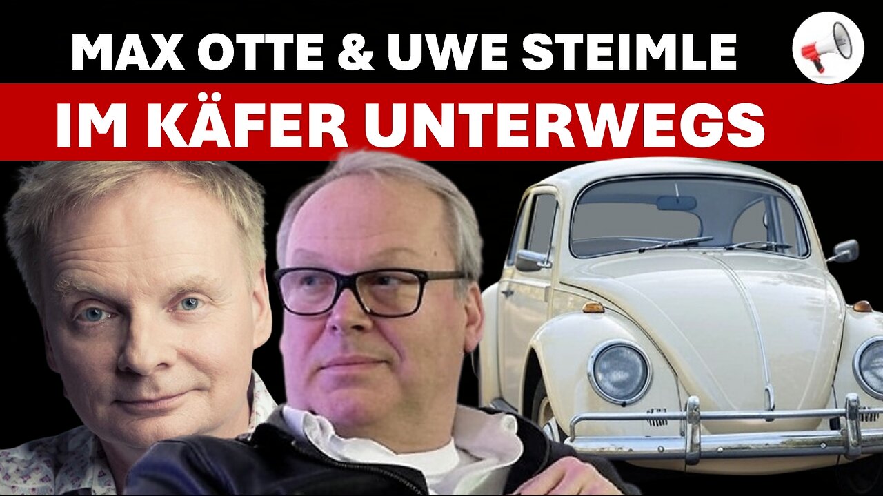 Max Otte & Uwe Steimle mit dem Käfer durch die Eifel