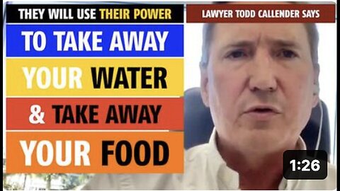 "Lawyer Todd Callender: They'll Use Power to Deprive You of Water and Food"