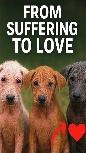 From Suffering to Love: The Rescue That Changed Three Lives 🐾💔➡️💖