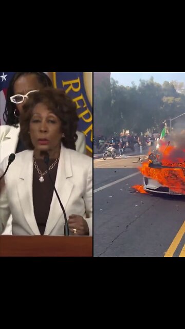 Rep. Maxine Waters on LA ICE Riots: "There was no violence. I was on the street"