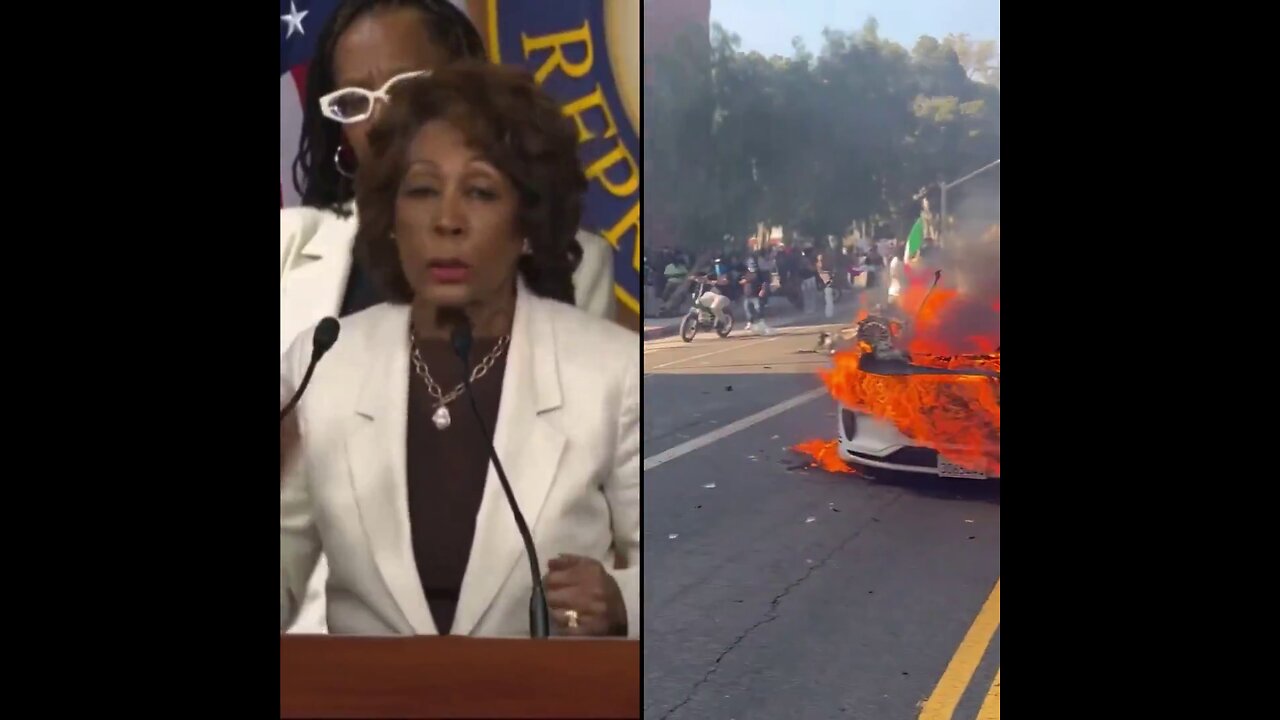 Rep. Maxine Waters on LA ICE Riots: "There was no violence. I was on the street"