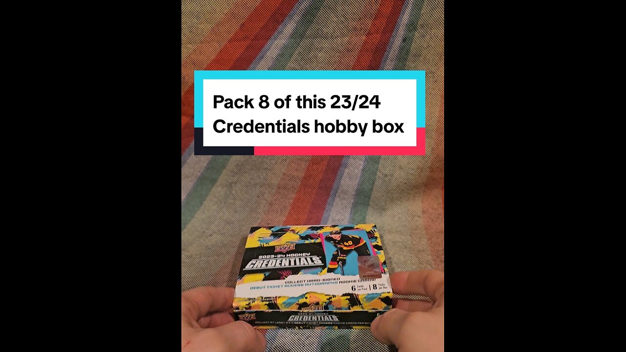 Pack 8 of this 23/24 Credentials hobby box