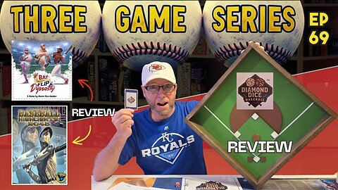 Ep 69 - Bat Flip Dynasty - Baseball Highlights: 2045 - Diamon Dice Baseball - Board Game Karen